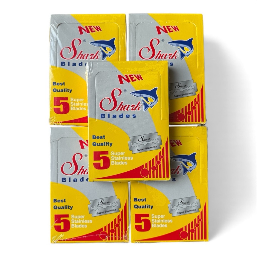 500 Shark Super Stainless Shaving Razor Blades NIB